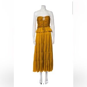 Ulla Johnson marigold strapless dress size 6